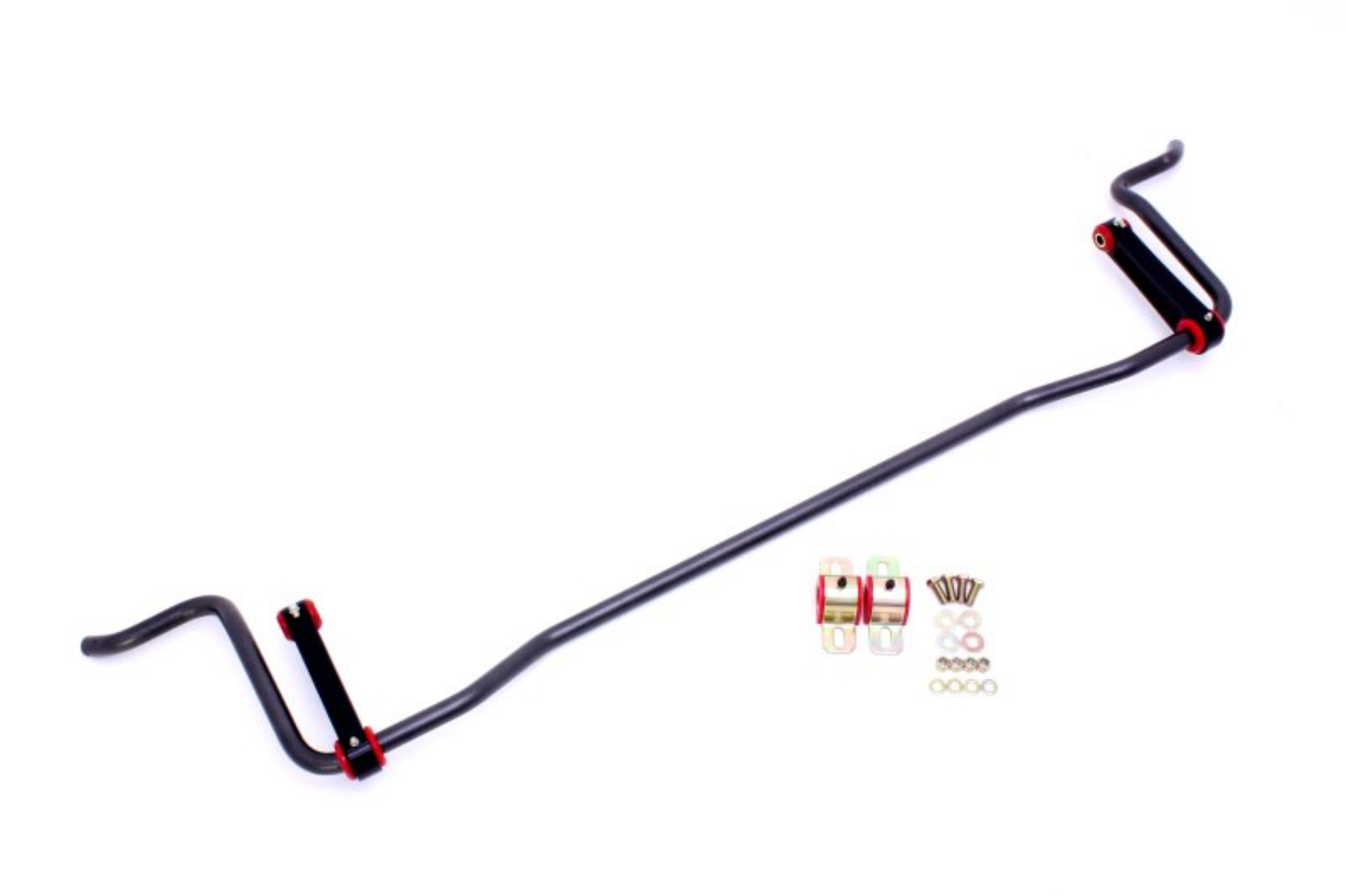 Picture of BMR 05-10 S197 Mustang Rear Solid 22mm Sway Bar Kit w- Bushings & Billet Links - Black Hammertone