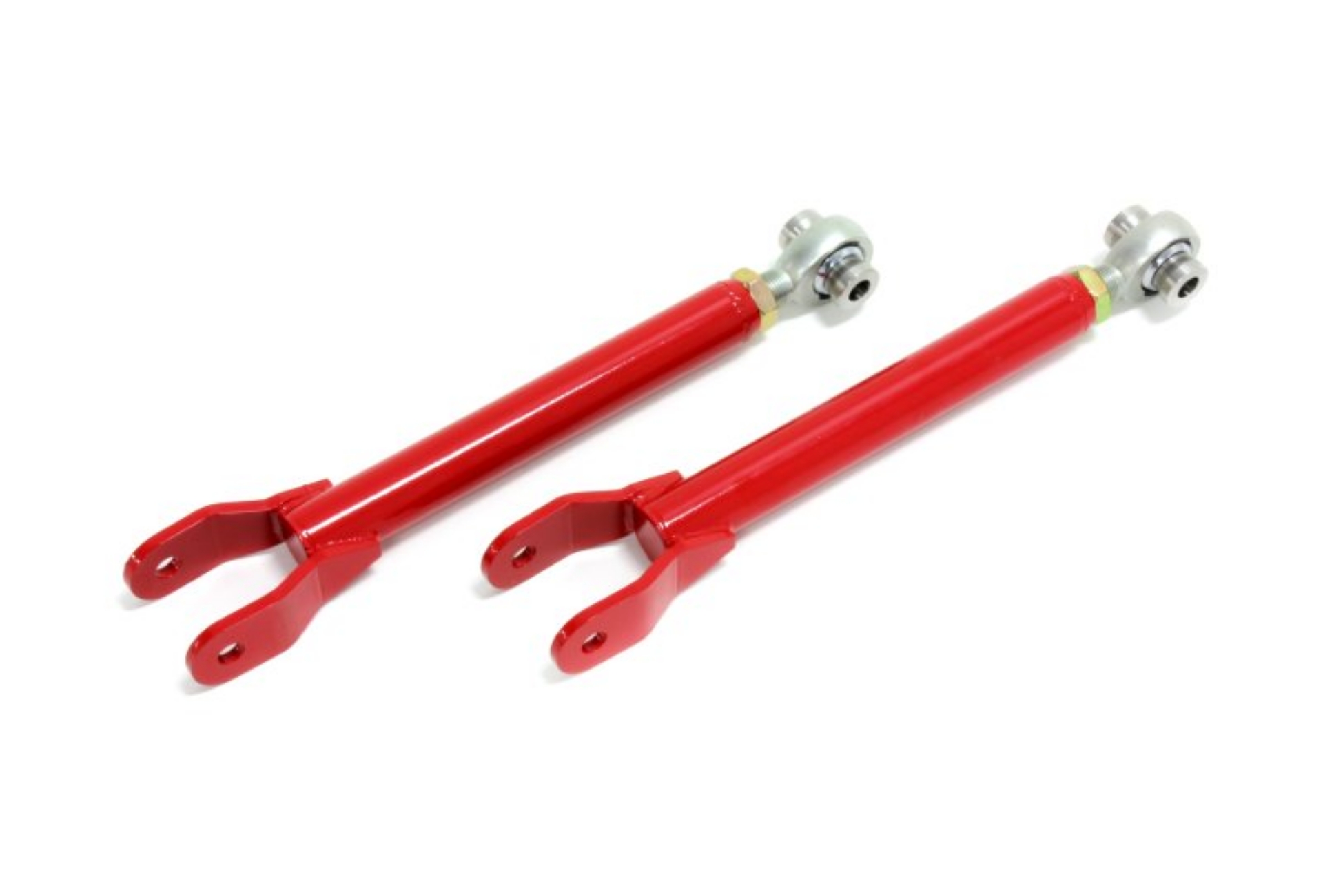 Picture of BMR 10-15 5th Gen Camaro Trailing Arms Rear w- Single Adj- Rod Ends - Red