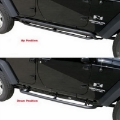 Picture of Rampage 2007-2018 Jeep WranglerJK Srs Side Bar Rockerguard Step - Black