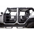 Picture of Rampage 2007-2018 Jeep WranglerJK 2-Door Tube Doors With Netting - Black