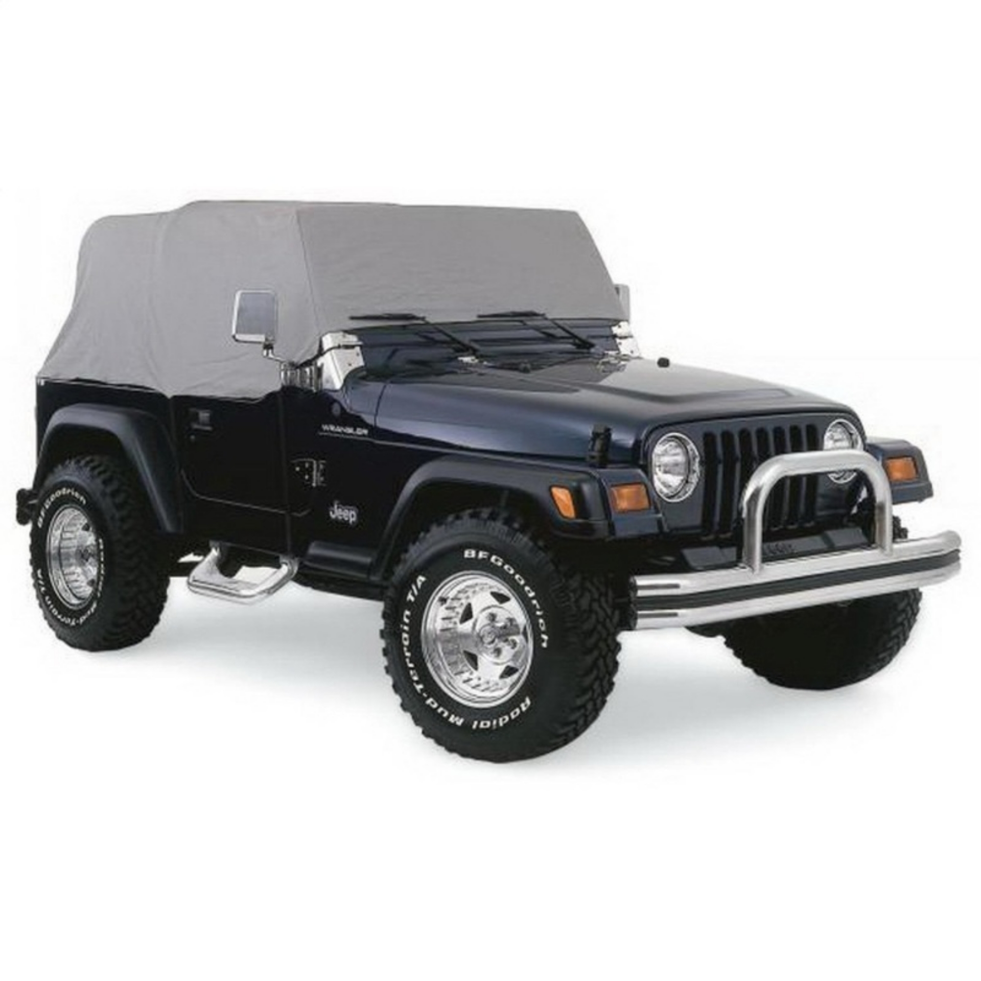 Picture of Rampage 1992-1995 Jeep WranglerYJ Cab Cover With Door Flaps - Grey