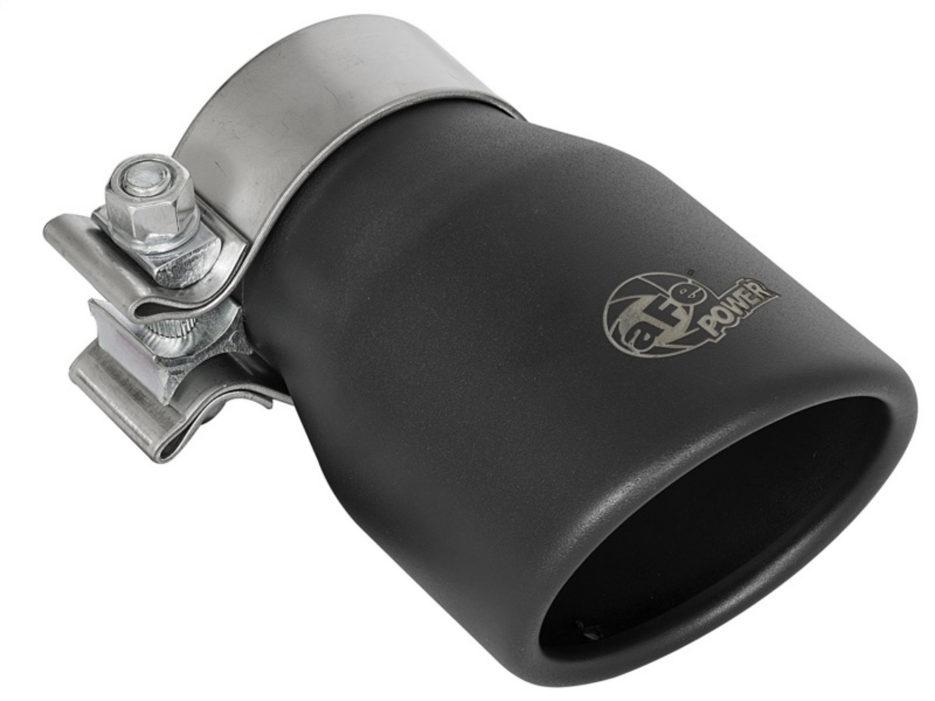 Picture of aFe MACH Force-XP 409 SS Single Wall Universal Clamp On Exhaust Tip - Black