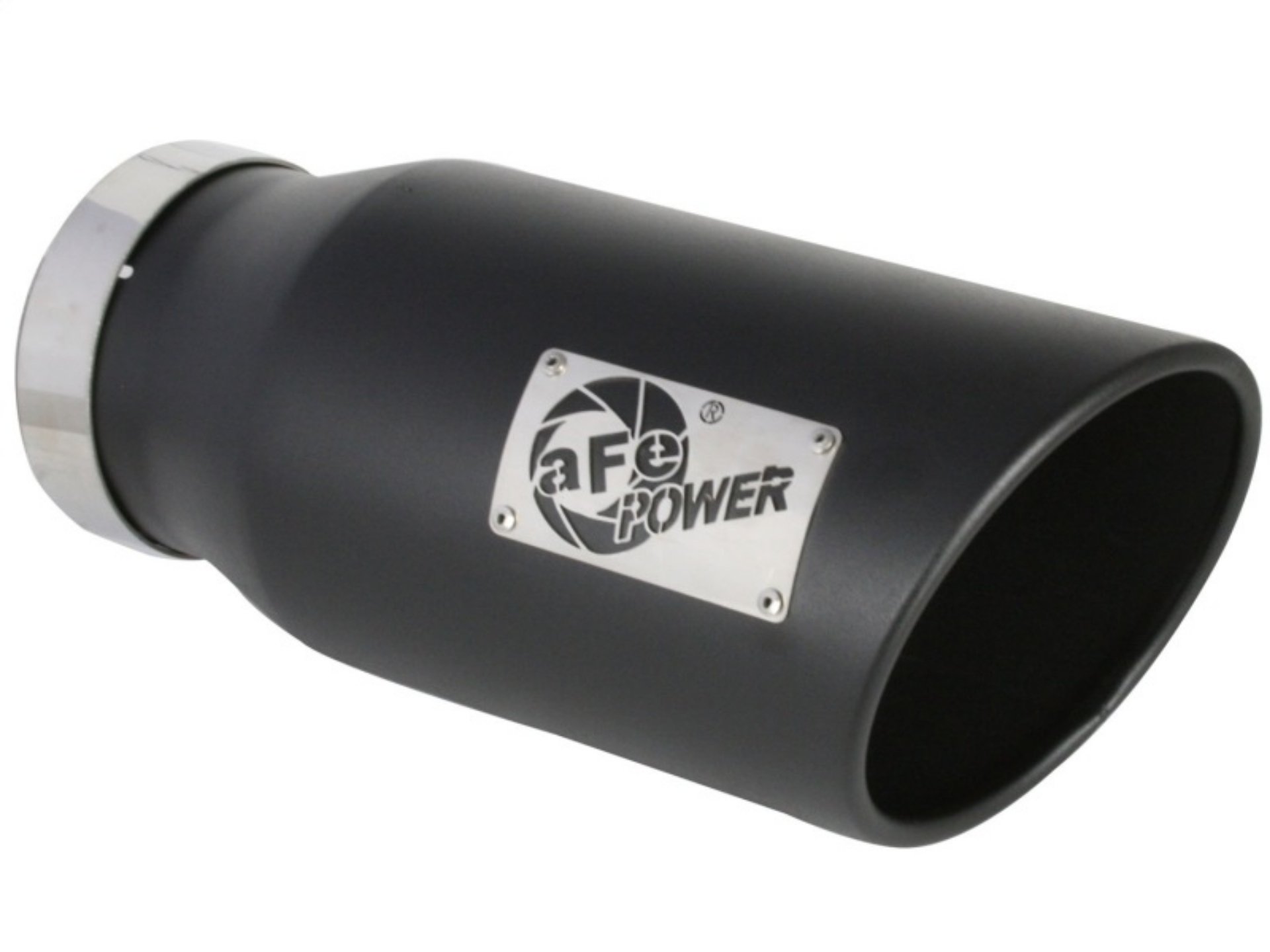 Picture of aFe MACH Force-XP 409 SS Right Side Single Wall Exhaust Tip 5in Inlet x 7in Outlet x 15in L