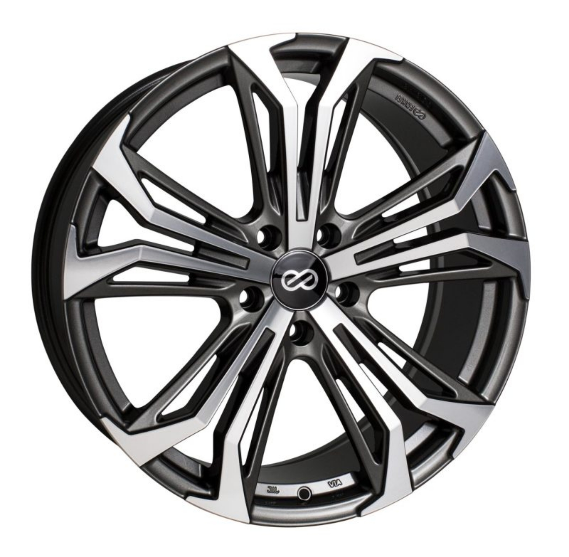 Picture of Enkei Vortex 5 Wheel 18x8 40mm Offset 5x120 72-6mm Bore - Anthracite Machined