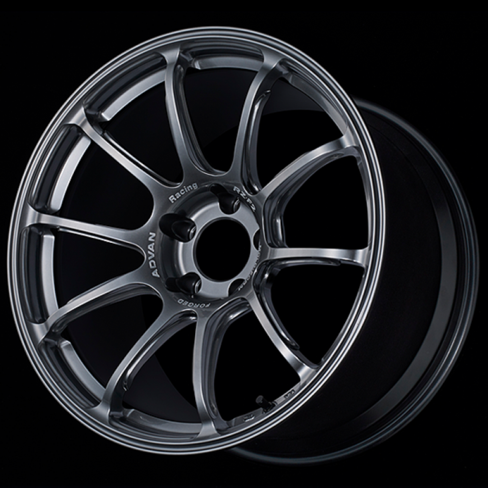 Picture of Advan RZ-F2 18x9-5 +45 5-120 Racing Hyper Black Wheel