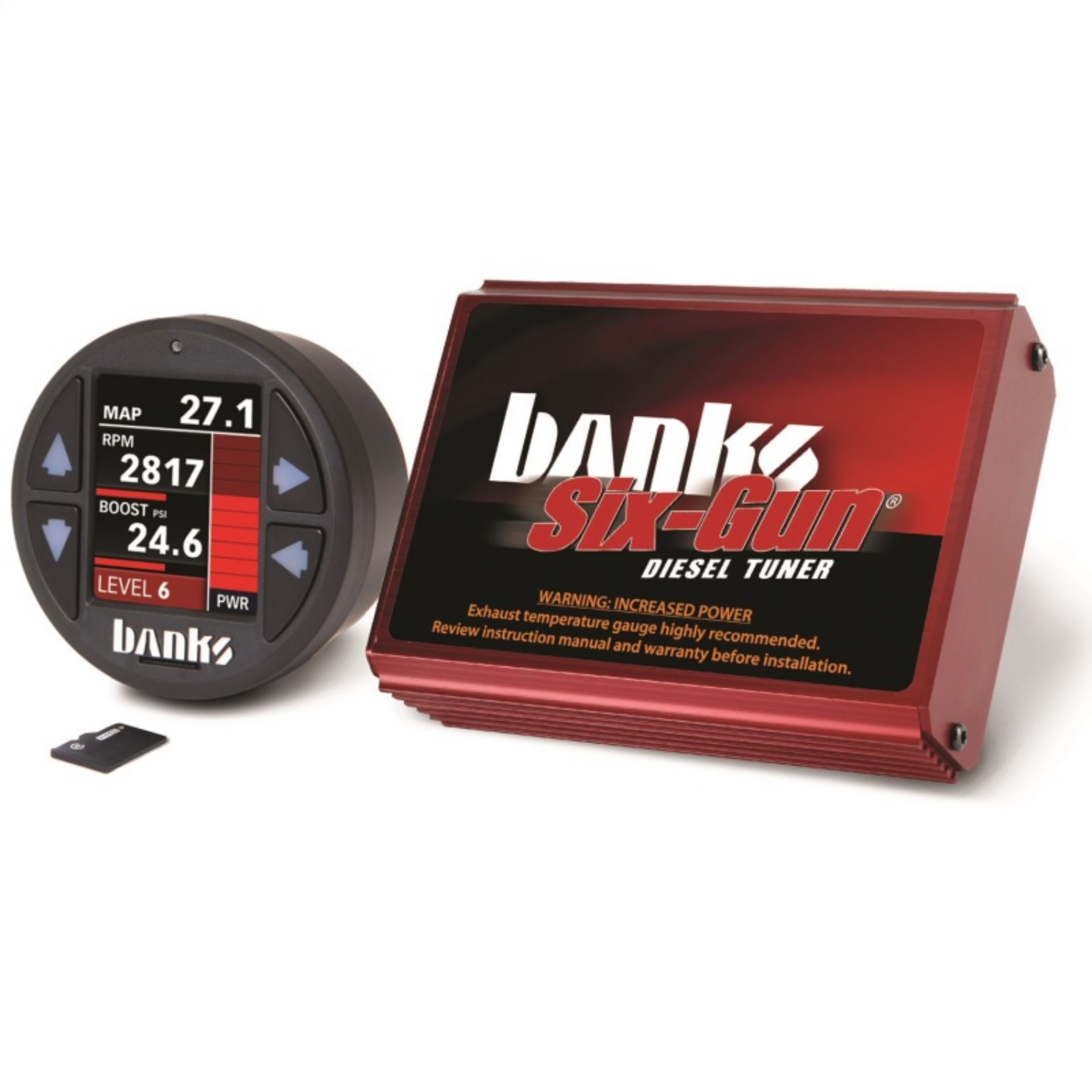 Picture of Banks 06-07 Chevy-GMC 2500-3500 6-6L LLY-LBZ Six-Gun Diesel Tuner w- iDash-1-8 DataMonster