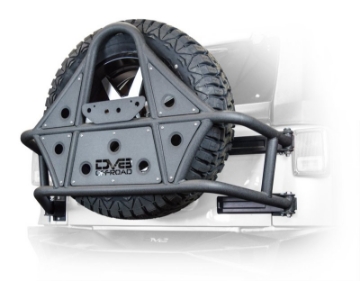 Picture of DV8 Offroad 07-18 Jeep Wrangler Body Mounted Tire Carrier