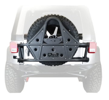 Picture of DV8 Offroad 07-18 Jeep Wrangler Body Mounted Tire Carrier