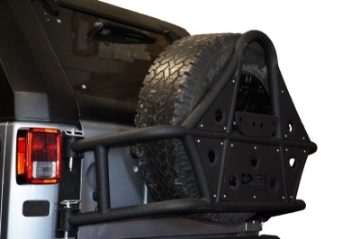 Picture of DV8 Offroad 07-18 Jeep Wrangler Body Mounted Tire Carrier