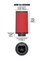 Picture of AEM 4 in x 9 in Dryflow Element Filter