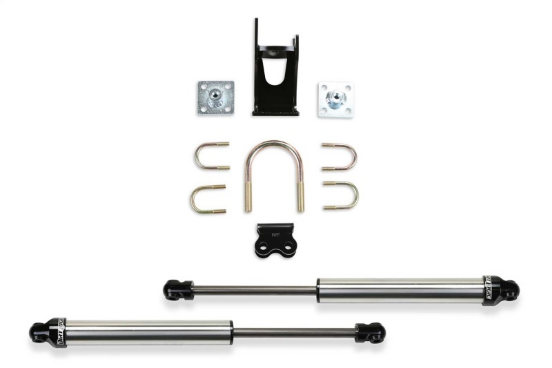 Picture of Fabtech 05-21 Ford F250-350 4WD Dual Steering Stabilizer System Opposing Style w-DL 2-25 Shocks