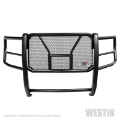 Picture of Westin 17-19 Ford F-250-350 w- Front Camera HDX Grille Guard - Black