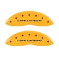 Picture of MGP 4 Caliper Covers Engraved F & R Block-Challenger Yellow Finish Black Char 2006 Dodge Charger