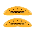 Picture of MGP 4 Caliper Covers Engraved F & R Broken D-Dodge Yellow Finish Black Char 2007 Dodge Durango