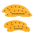 Picture of MGP 4 Caliper Covers Engraved F & R Broken D-Dodge Yellow Finish Black Char 2007 Dodge Durango