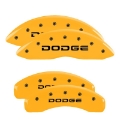 Picture of MGP 4 Caliper Covers Engraved F & R Broken D-Dodge Yellow Finish Black Char 2007 Dodge Durango