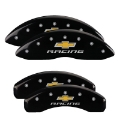 Picture of MGP 4 Caliper Covers Engraved F & R Avalanche SS Yellow Finish Blk Char 2008 Chevy Express 2500