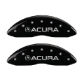 Picture of MGP 4 Caliper Covers Engraved Front & Rear Acura Black Finish Silver Char 2017 Acura RDX