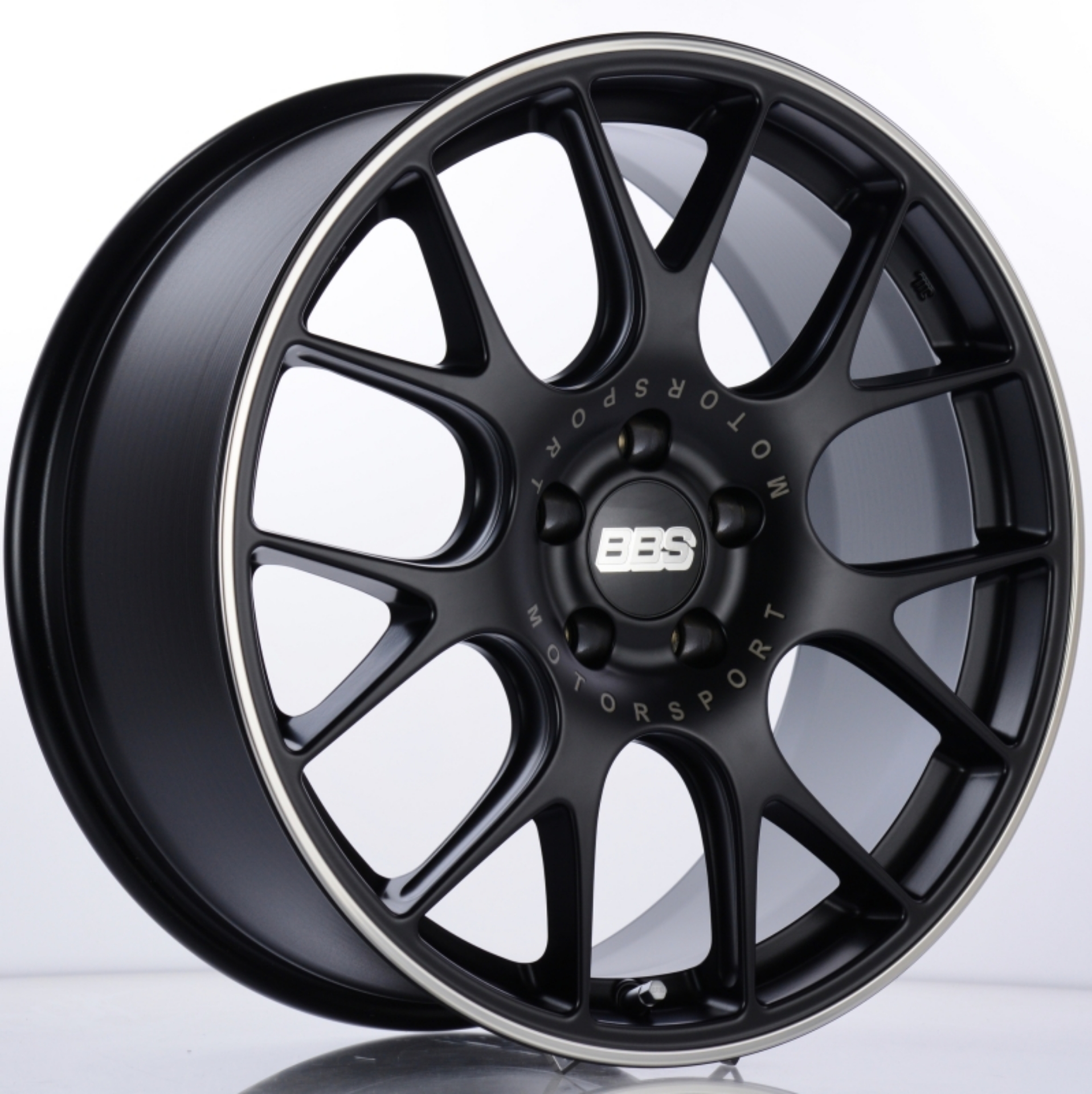 Picture of BBS CH-R 19x8-5 5x120 ET32 Satin Black Polished Rim Protector Wheel -82mm PFS-Clip Required