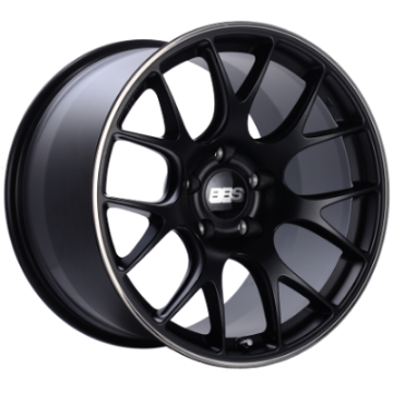 Picture of BBS CH-R 19x9-5 5x112 ET45 Satin Black Polished Rim Protector Wheel -82mm PFS-Clip Required