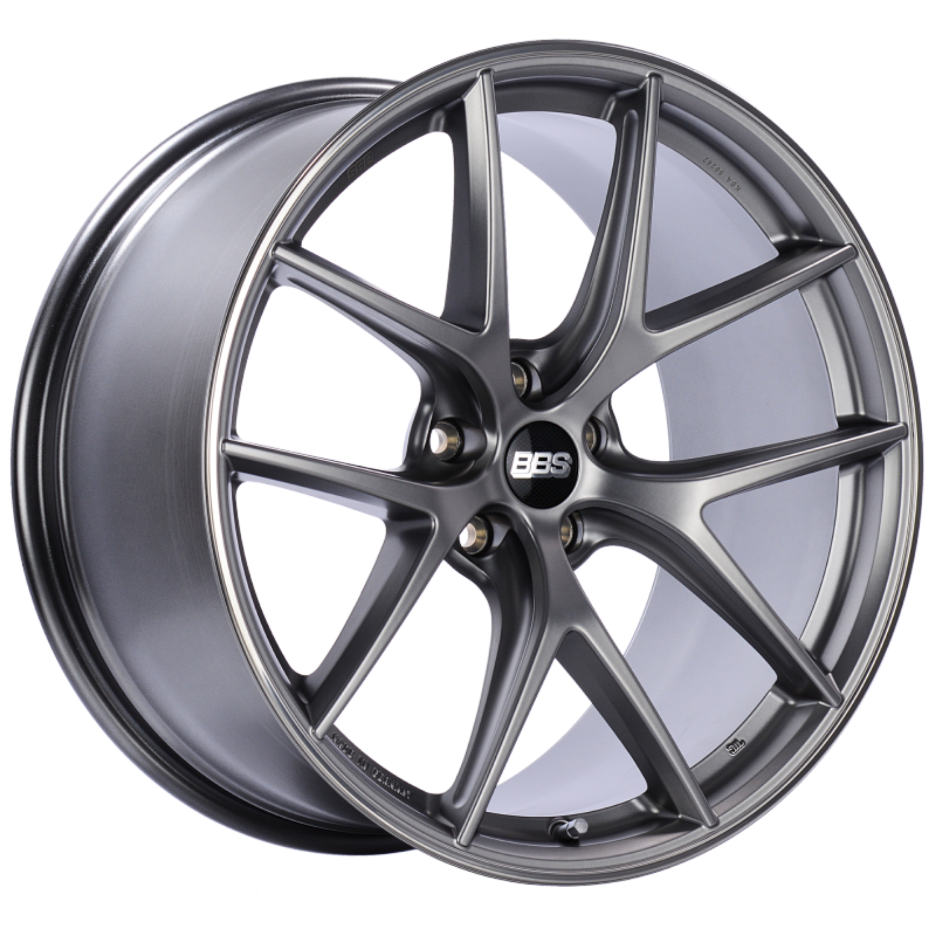 Picture of BBS CI-R 20x10-5 5x120 ET35 Platinum Silver Polished Rim Protector Wheel -82mm PFS-Clip Required