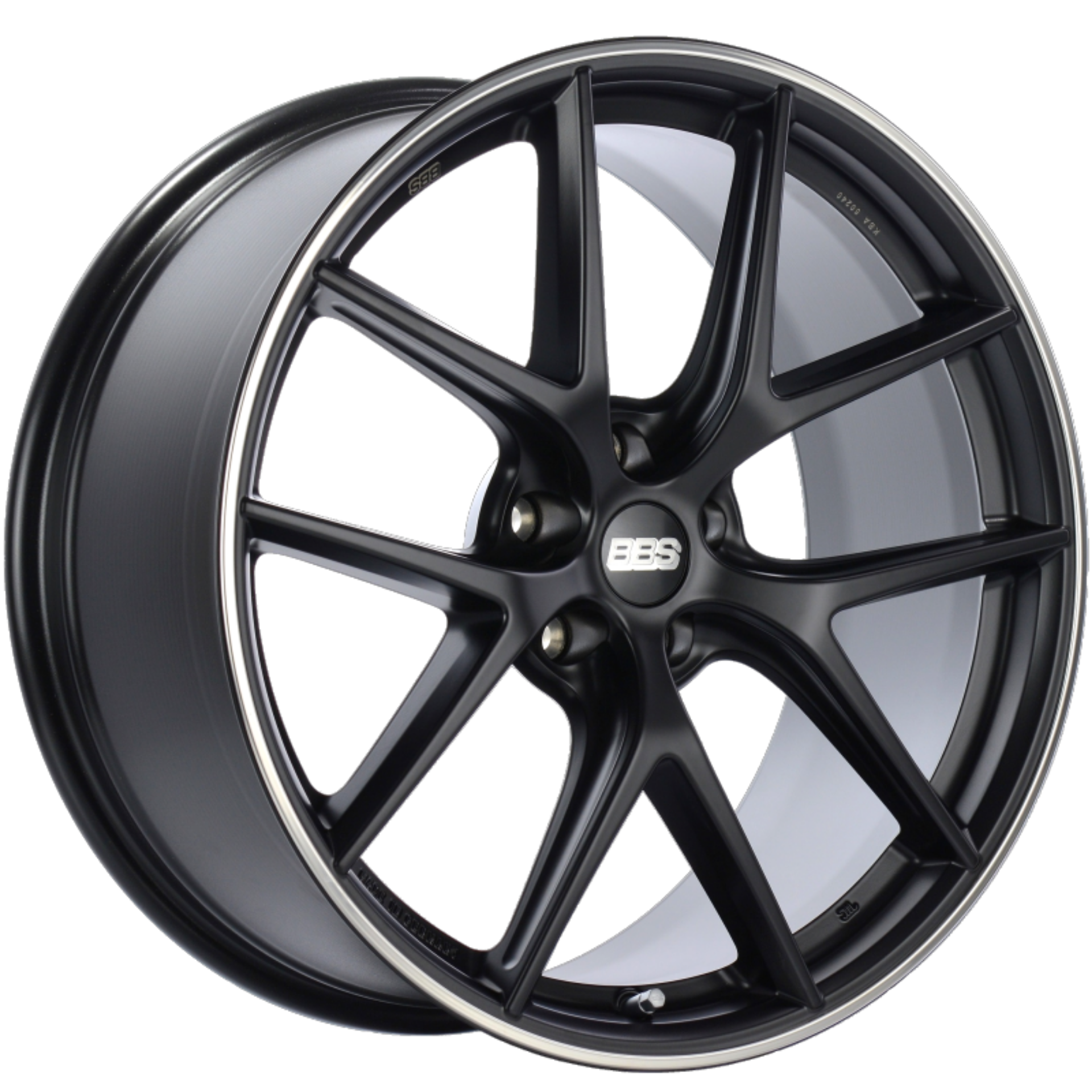 Picture of BBS CI-R 20x9-5 5x120 ET40 Satin Black Polished Rim Protector Wheel -82mm PFS-Clip Required