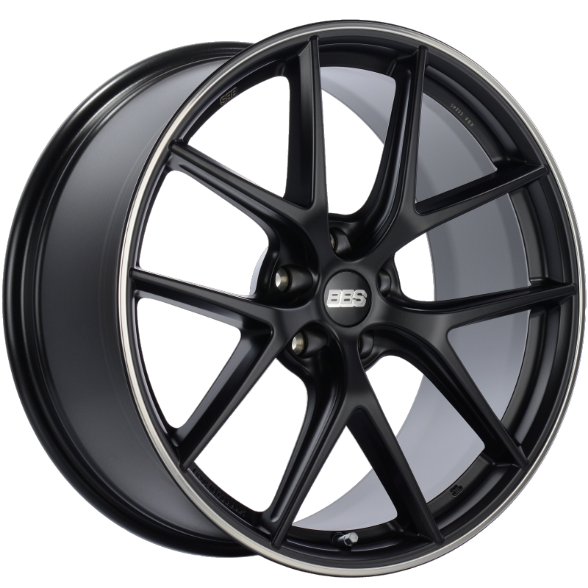 Picture of BBS CI-R 20x9 5x120 ET25 Satin Black Polished Rim Protector Wheel -82mm PFS-Clip Required