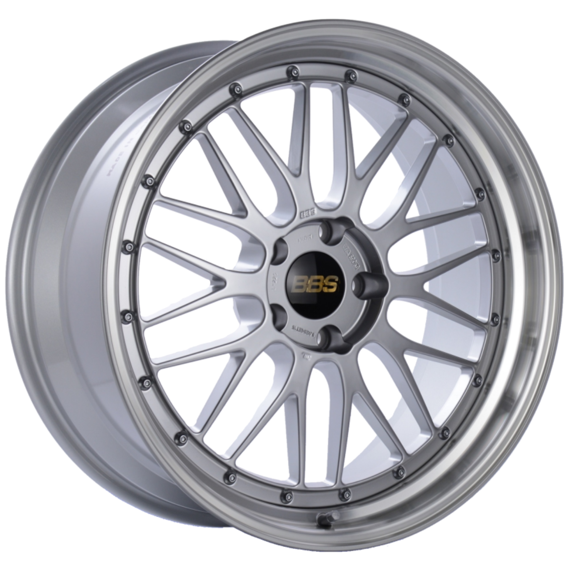 Picture of BBS LM 19x8-5 5x120 ET32 Diamond Silver Center Diamond Cut Lip Wheel -82mm PFS-Clip Required