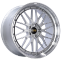 Picture of BBS LM 21x10 5x120 ET38 Diamond Silver Center Diamond Cut Lip Wheel -82mm PFS-Clip Required