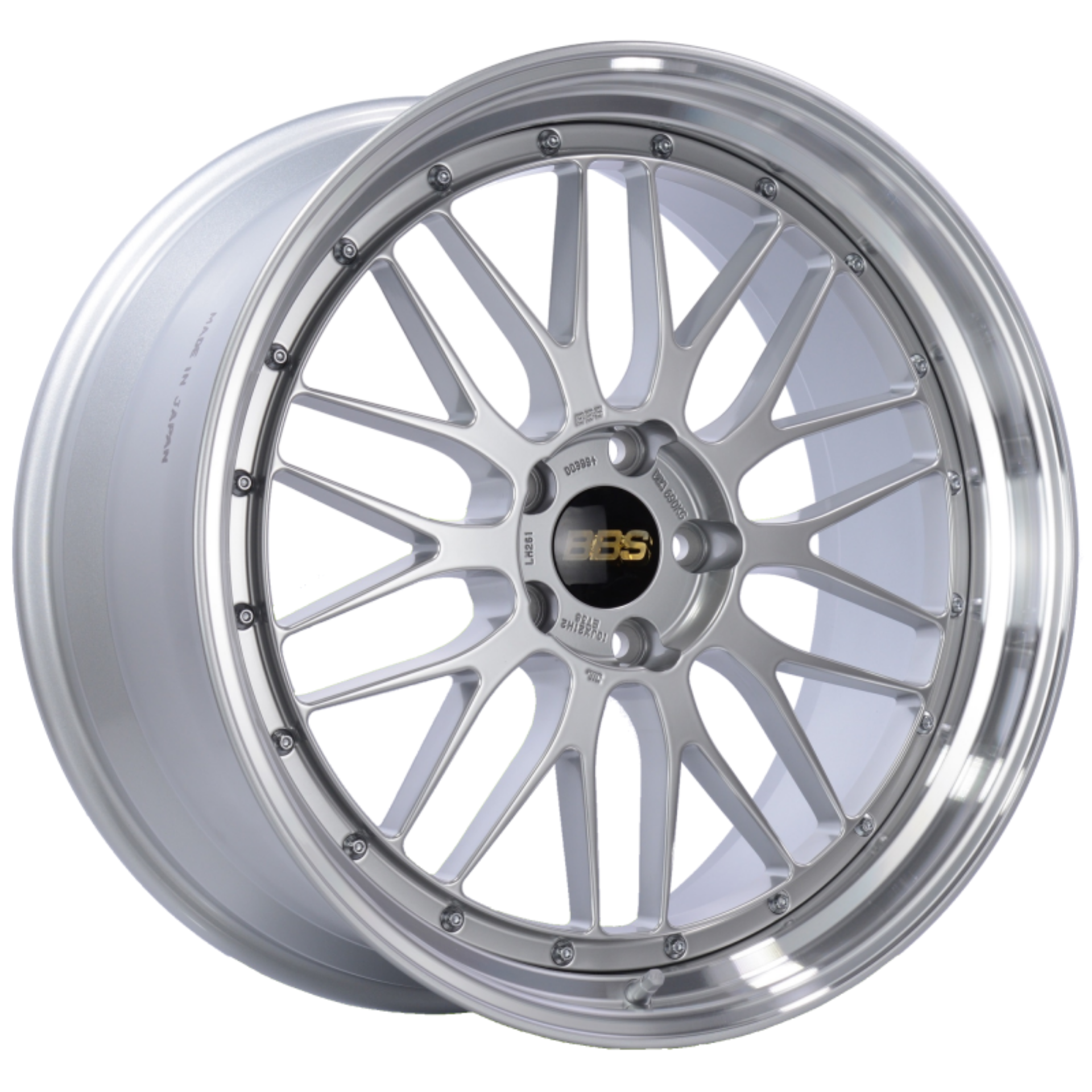 Picture of BBS LM 21x10 5x120 ET38 Diamond Silver Center Diamond Cut Lip Wheel -82mm PFS-Clip Required