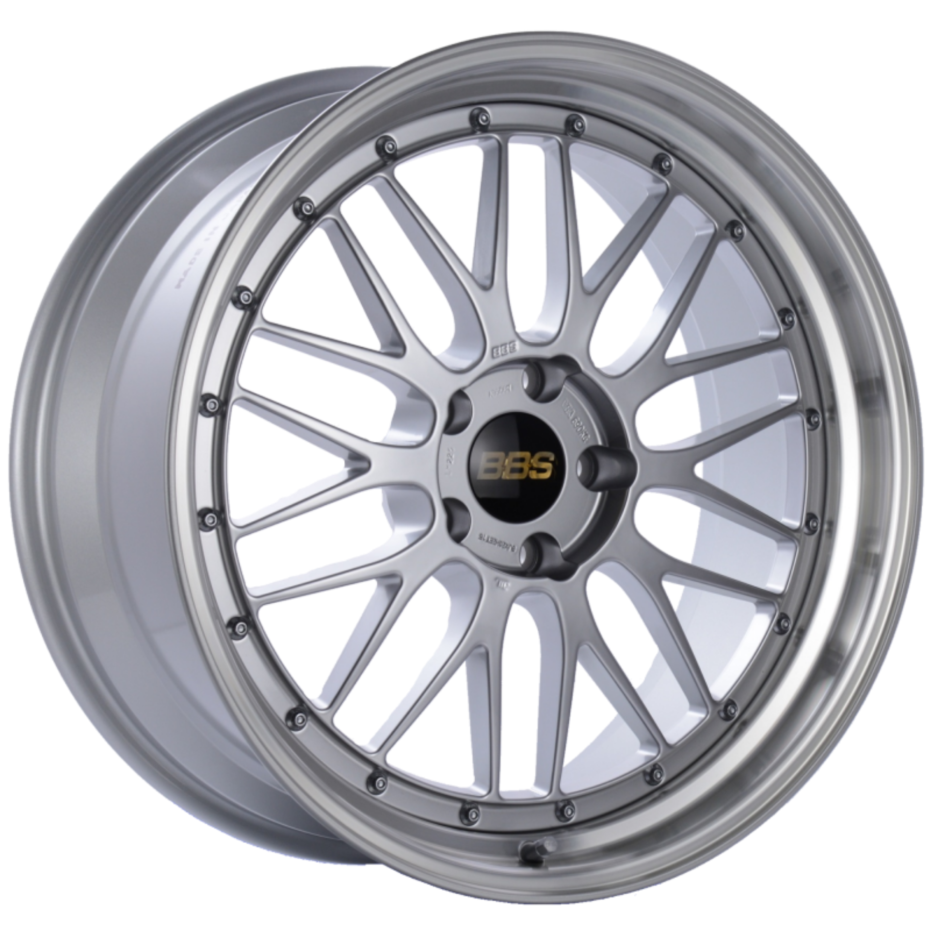 Picture of BBS LM 20x9 5x120 ET15 Diamond Silver Center Diamond Cut Lip Wheel -82mm PFS-Clip Required