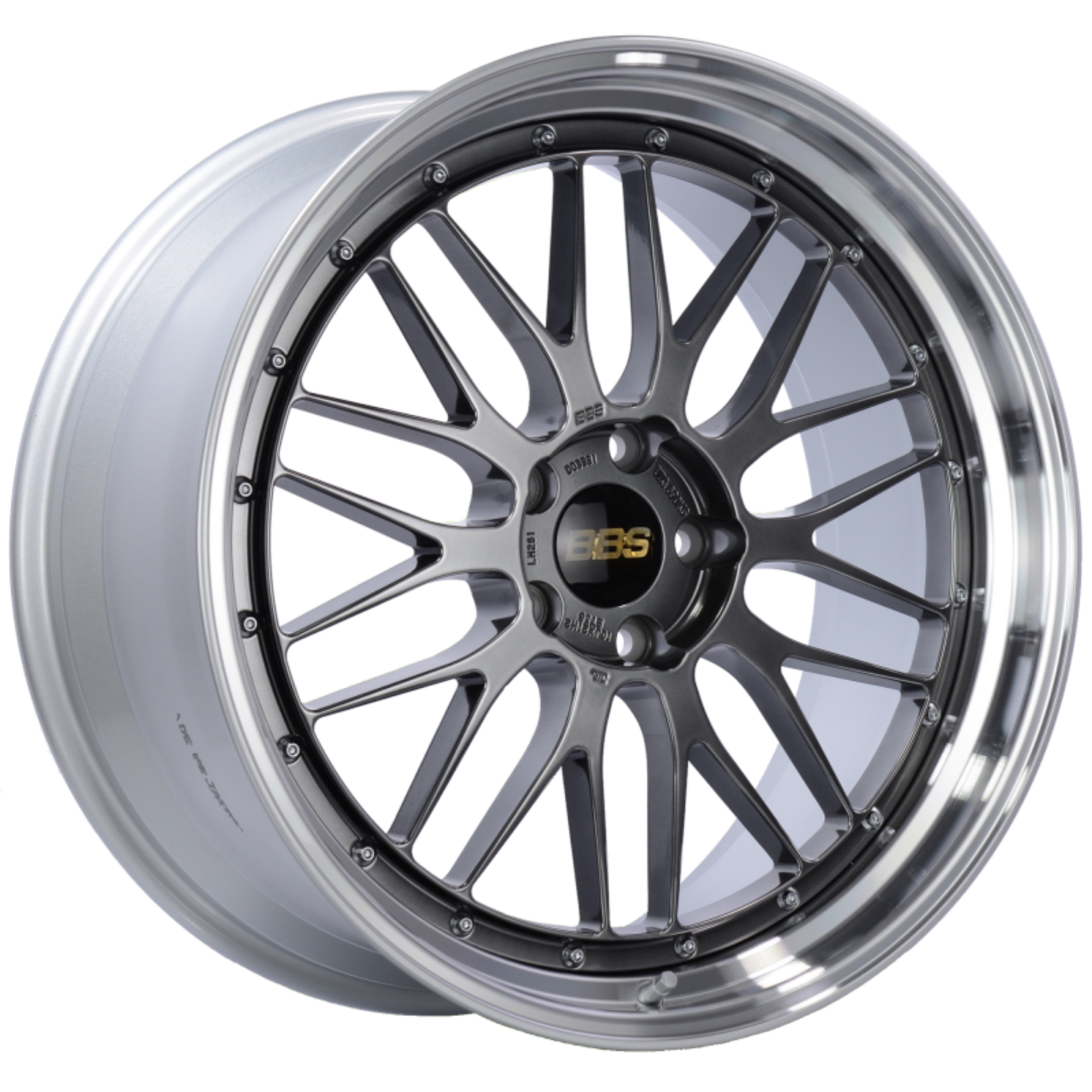 Picture of BBS LM 21x10 5x120 ET38 Diamond Black Center Diamond Cut Lip Wheel -82mm PFS-Clip Required