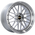 Picture of BBS LM 20x9 5x120 ET20 Diamond Silver Center Diamond Cut Lip Wheel -82mm PFS-Clip Required