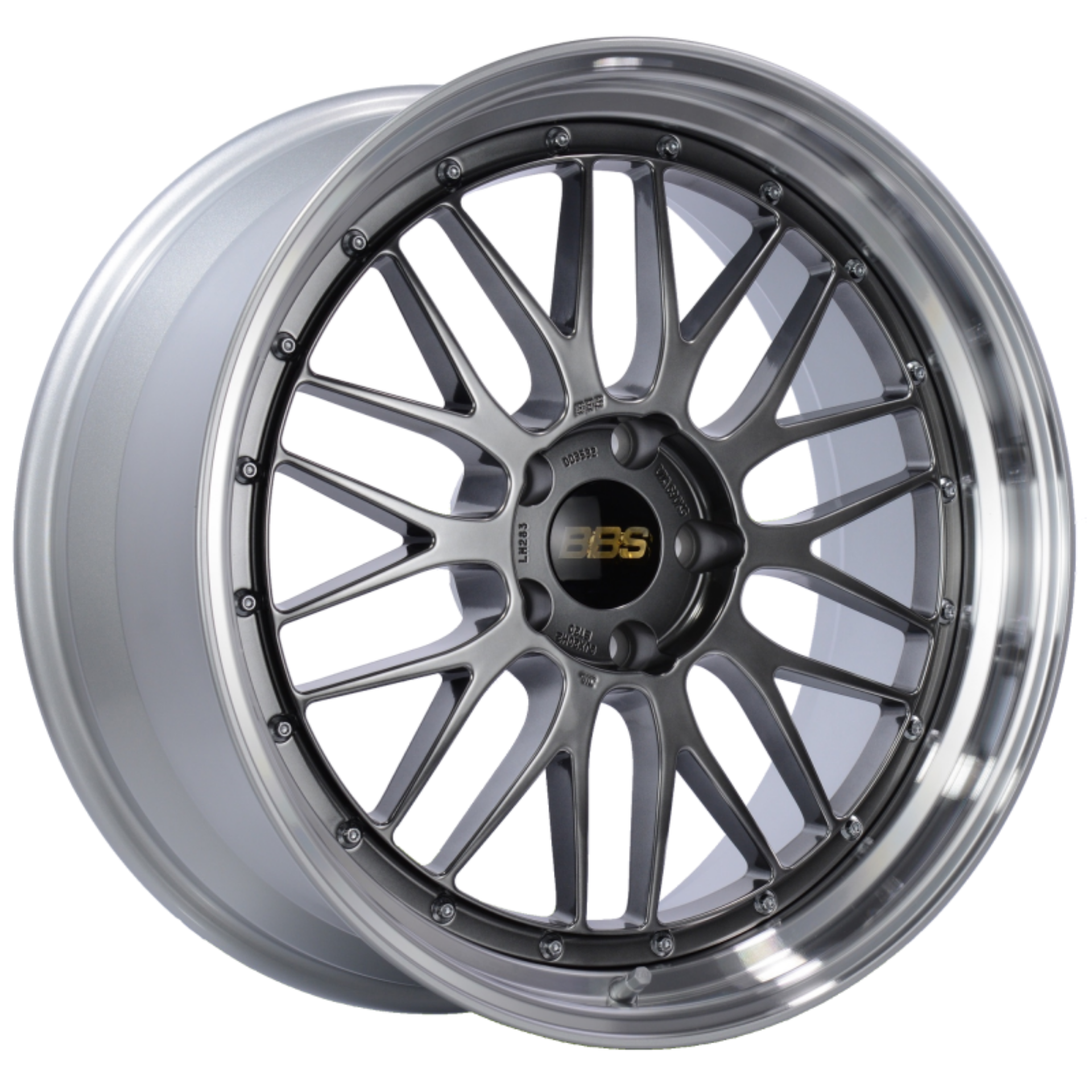 Picture of BBS LM 20x9 5x120 ET20 Diamond Black Center Diamond Cut Lip Wheel -82mm PFS-Clip Required