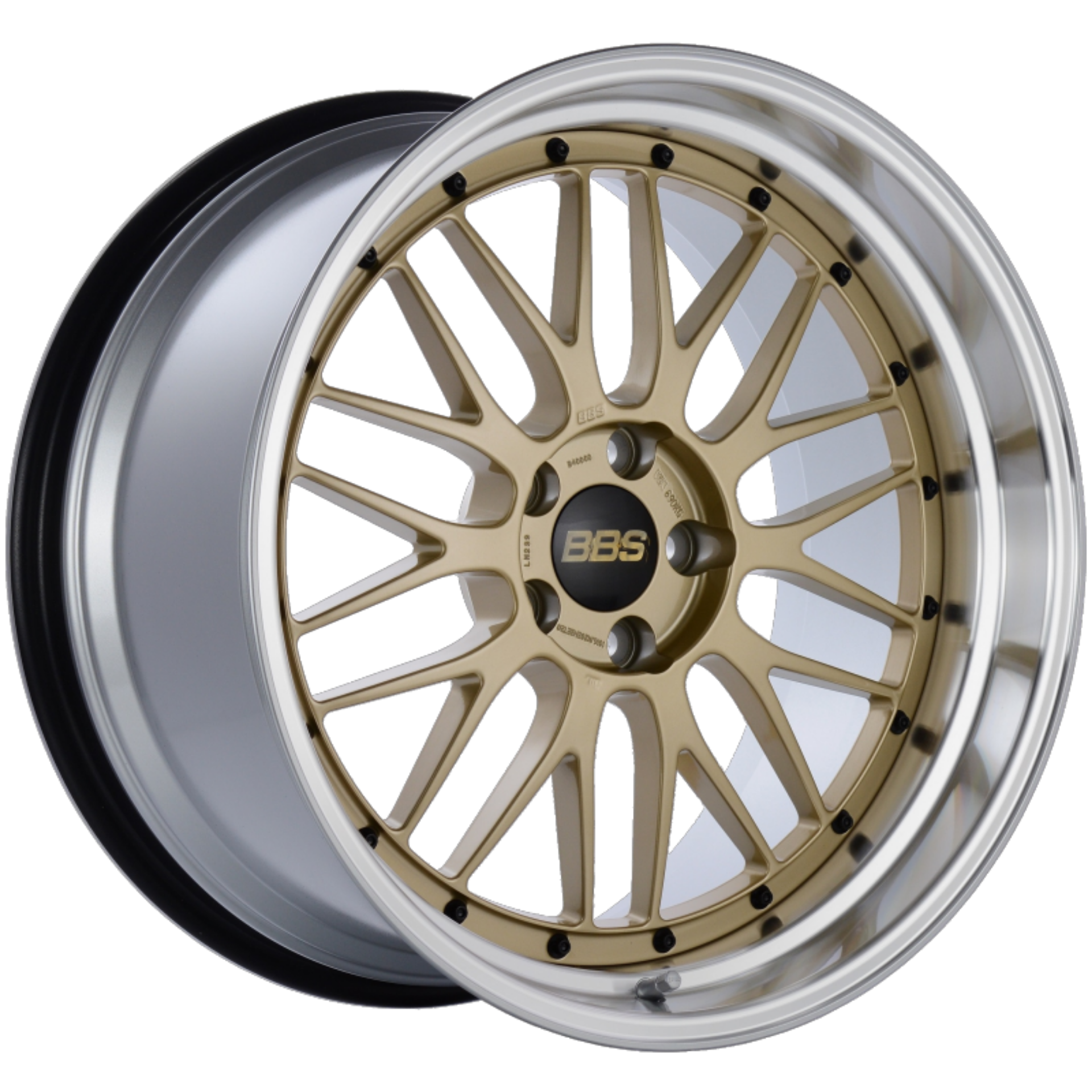 Picture of BBS LM 20x10-5 5x114-3 ET20 CB66 Gold Center Diamond Cut Lip Wheel