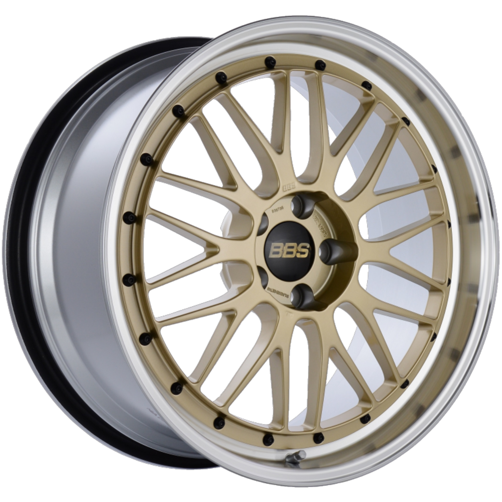 Picture of BBS LM 20x9-5 5x114-3 ET40 CB66 Gold Center Diamond Cut Lip Wheel