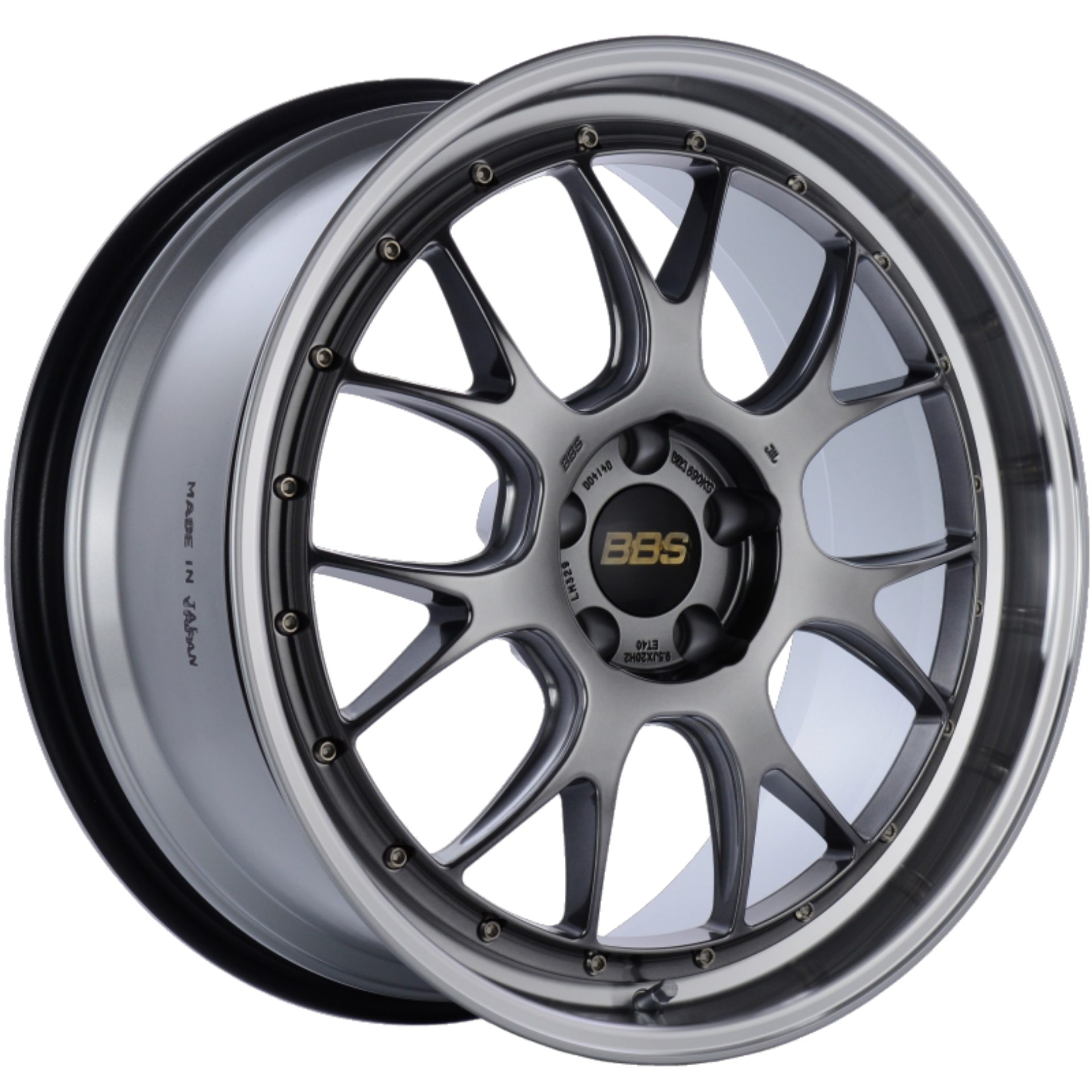 Picture of BBS LM-R 20x9-5 5x114-3 ET40 CB66 Diamond Black Center Diamond Cut Lip Wheel