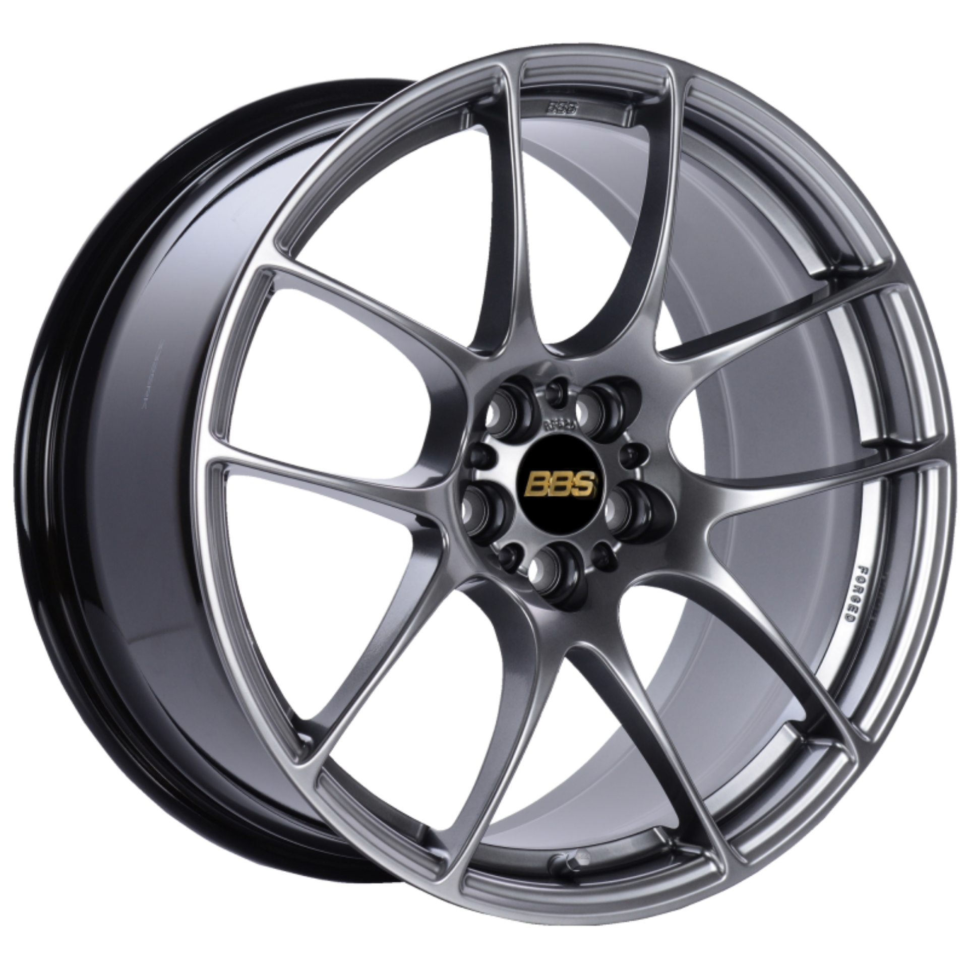 Picture of BBS RF 18x9 5x114-3 ET48 Diamond Black Wheel -82mm PFS-Clip Required