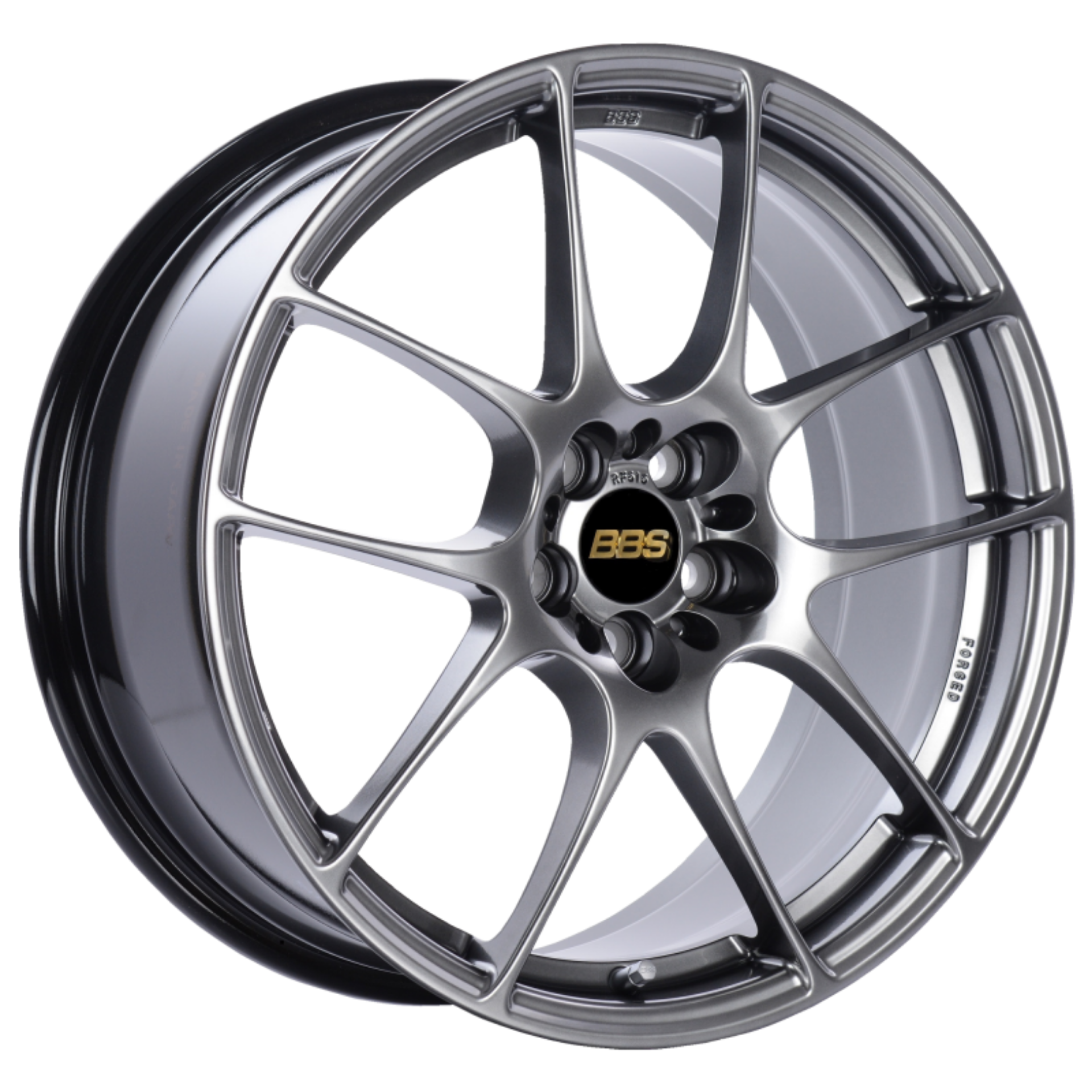 Picture of BBS RF 18x8 5x112 ET45 Diamond Black Wheel -82mm PFS-Clip Required