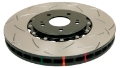 Picture of DBA 05-12 Corvette C6 w-Z51 pkg Front Slotted 5000 Series 2 Piece Rotor Assembled w- Black Hat