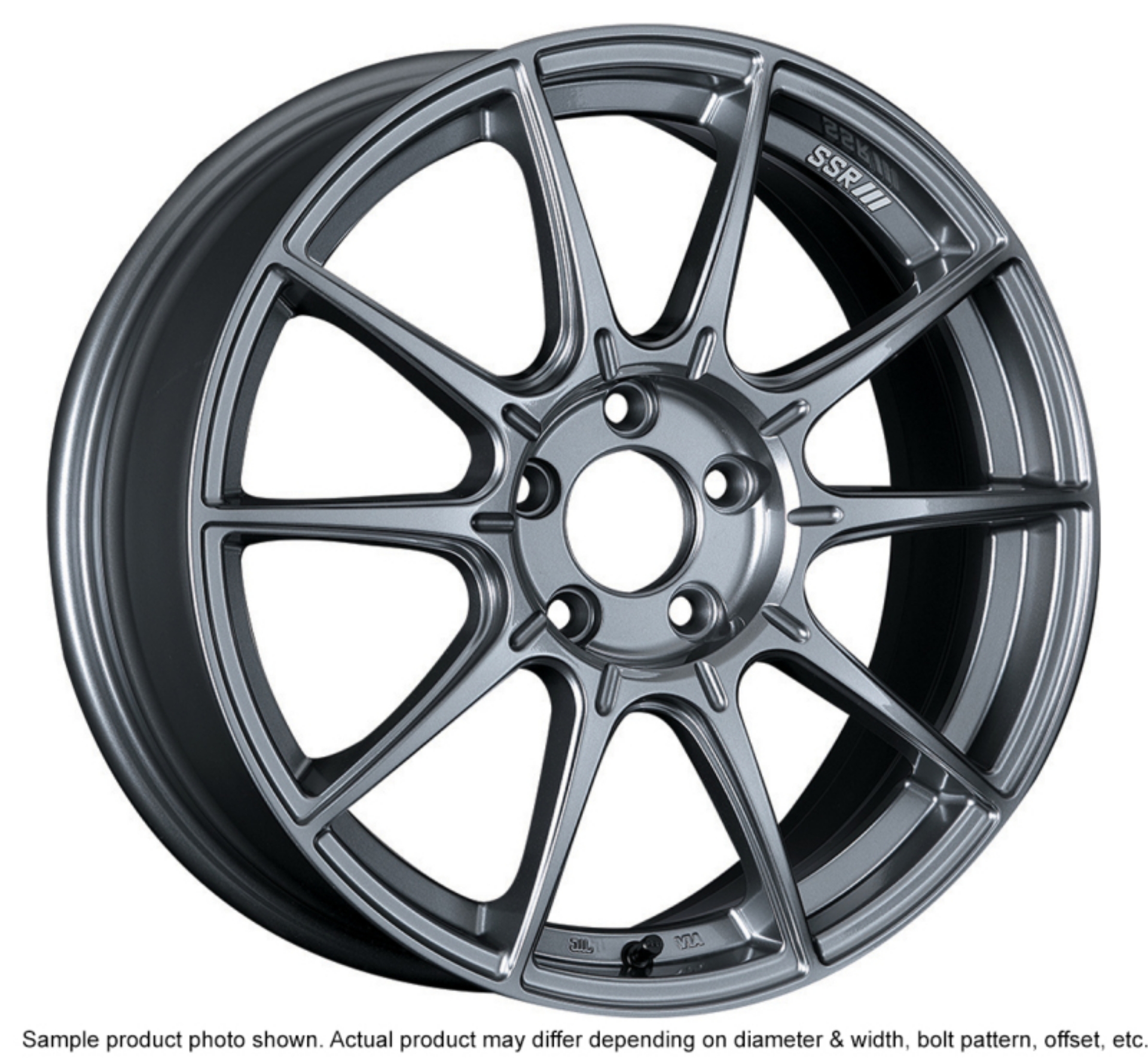 Picture of SSR GTX01 17x7 5x100 50mm Offset Dark Silver Wheel