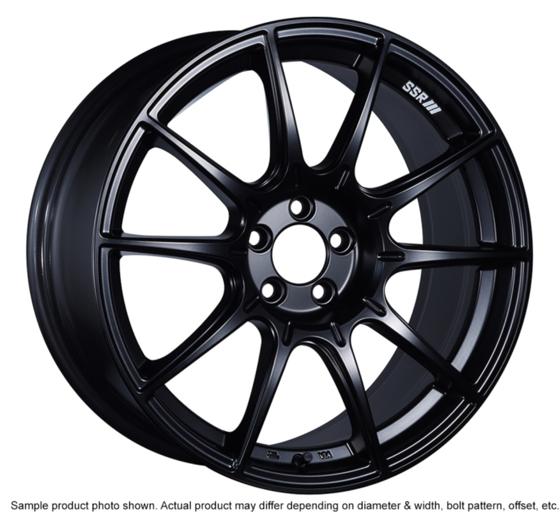 Picture of SSR GTX01 17x9 5x100 38mm Offset Flat Black Wheel