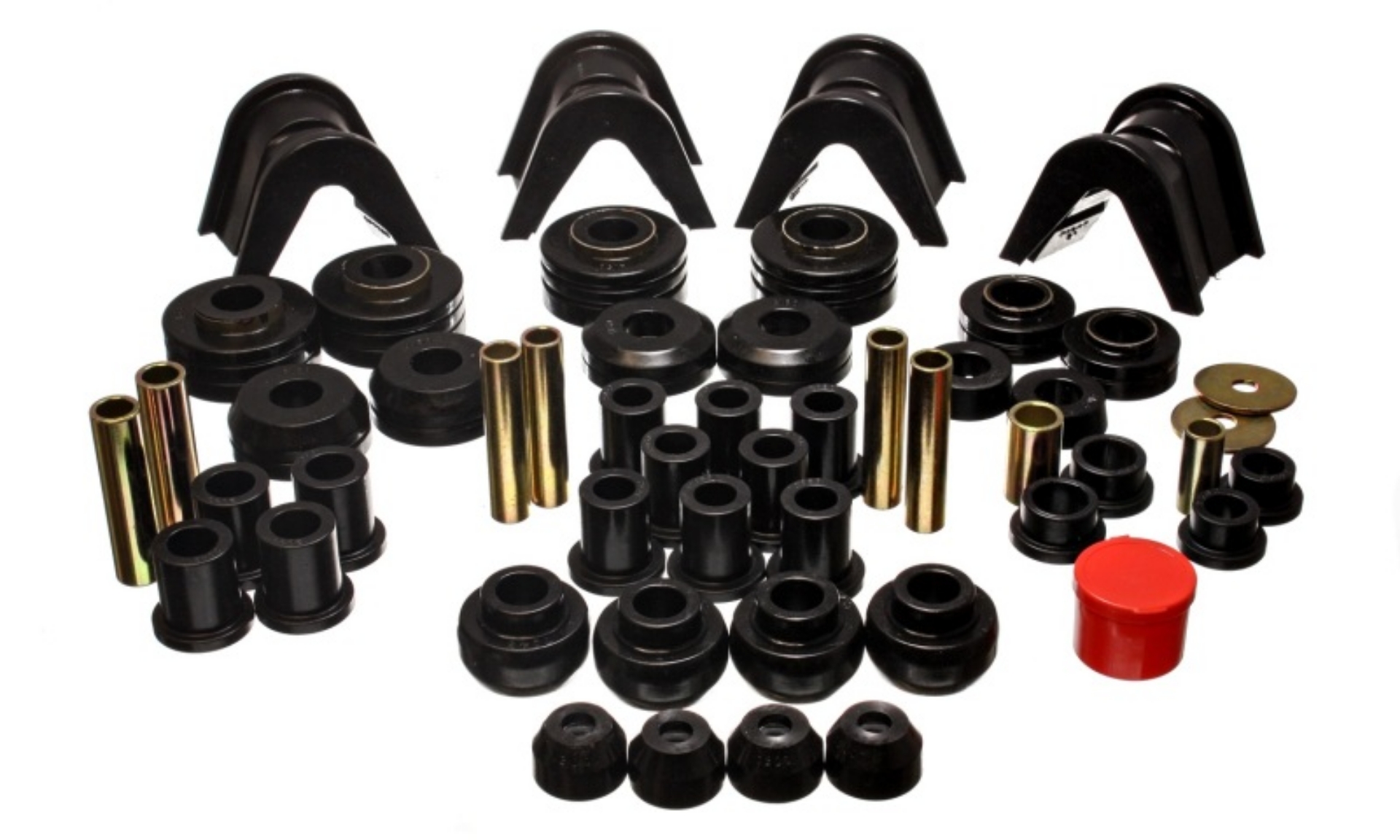 Picture of Energy Suspension 73-79 Ford F-150 Pickup w- 2 Degree C-Bushing Black Hyper-Flex Master Bushing Set