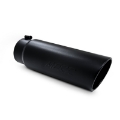 Picture of MBRP Universal Tip 6in OD Angled Rolled End 5in Inlet 18in Lgth Black Finish Exhaust