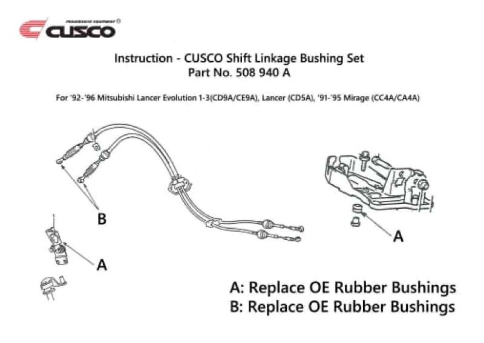 Picture of Cusco Shift Linkage Collar Mitsubishi CD5A CA4A