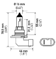 Picture of Hella 9006 12V 55W Halogen Bulb