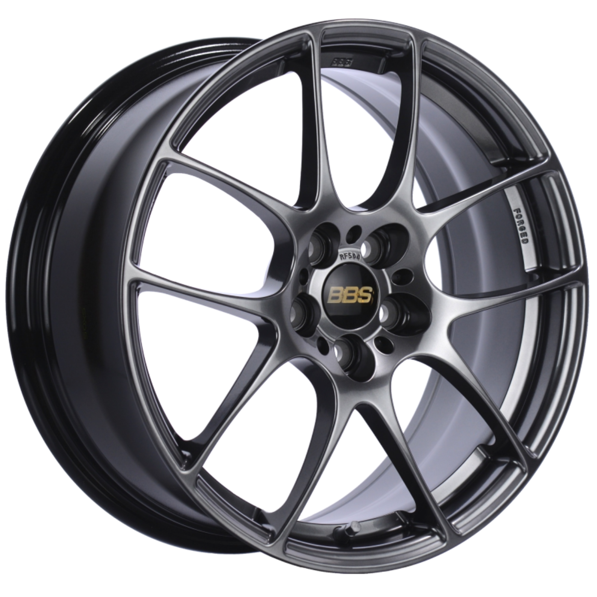 Picture of BBS RF 17x7-5 5x100 ET48 Diamond Black Wheel -70mm PFS-Clip Required