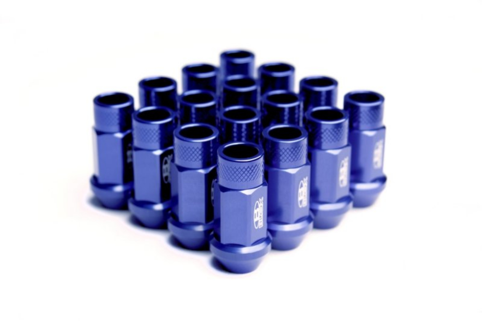 Picture of BLOX Racing Street Series Forged Lug Nuts - Blue 12 x 1-25mm - Set of 16