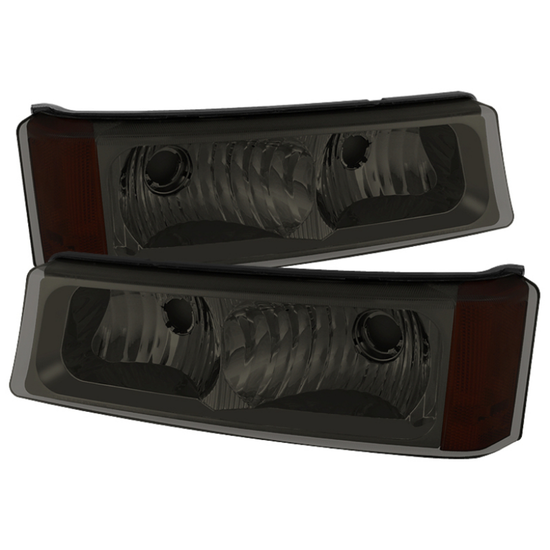 Picture of Xtune Chevy Silverado 03-06 Bumper Lights Smoke CBL-JH-CSIL03-AM-SM