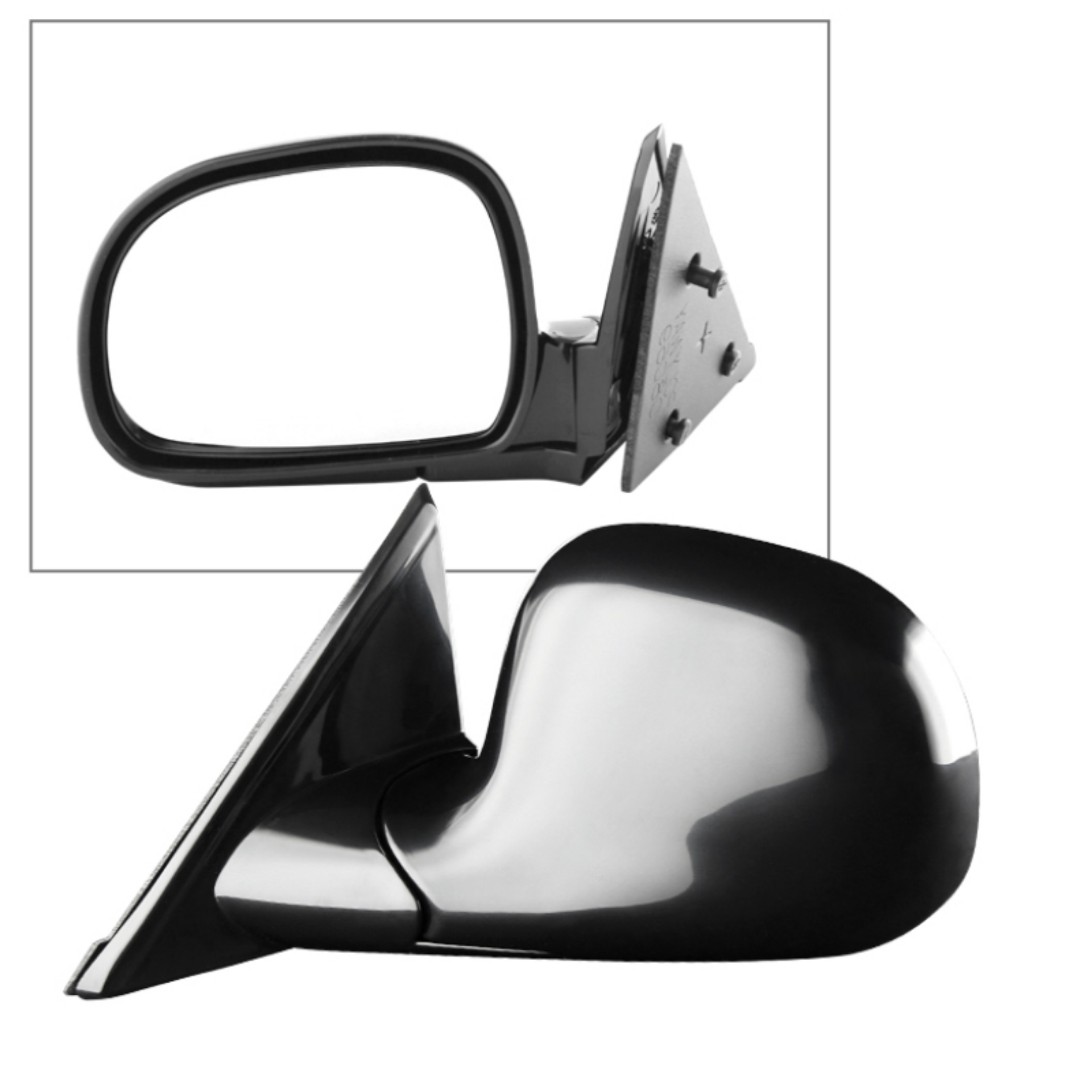 Picture of Xtune Chevy S10-Blazer 94-02 OE Mirror Black Painted Manual Left MIR-08039-222-M-L